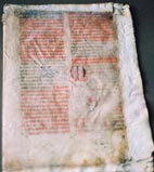Croatian glagolitic manuscript from 15th century kept in Ljubljana