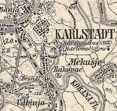 Karlovac i Rakovac 1870 g.