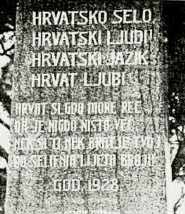 Croatian monument in Moravia