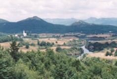 The valley of Kosinj with the river Lika, photo by Ms Marijana Špoljarić