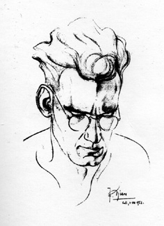 Ivo Masina (portrait by Joja Ricov from 1952)