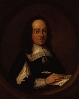 Edward Cocker (1631-1676), Philomath (portrayed by Richard Gaywood). It seems that a portrati of Richard Daniel does not exist.